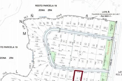 Plano Loteo brisas de Machicura